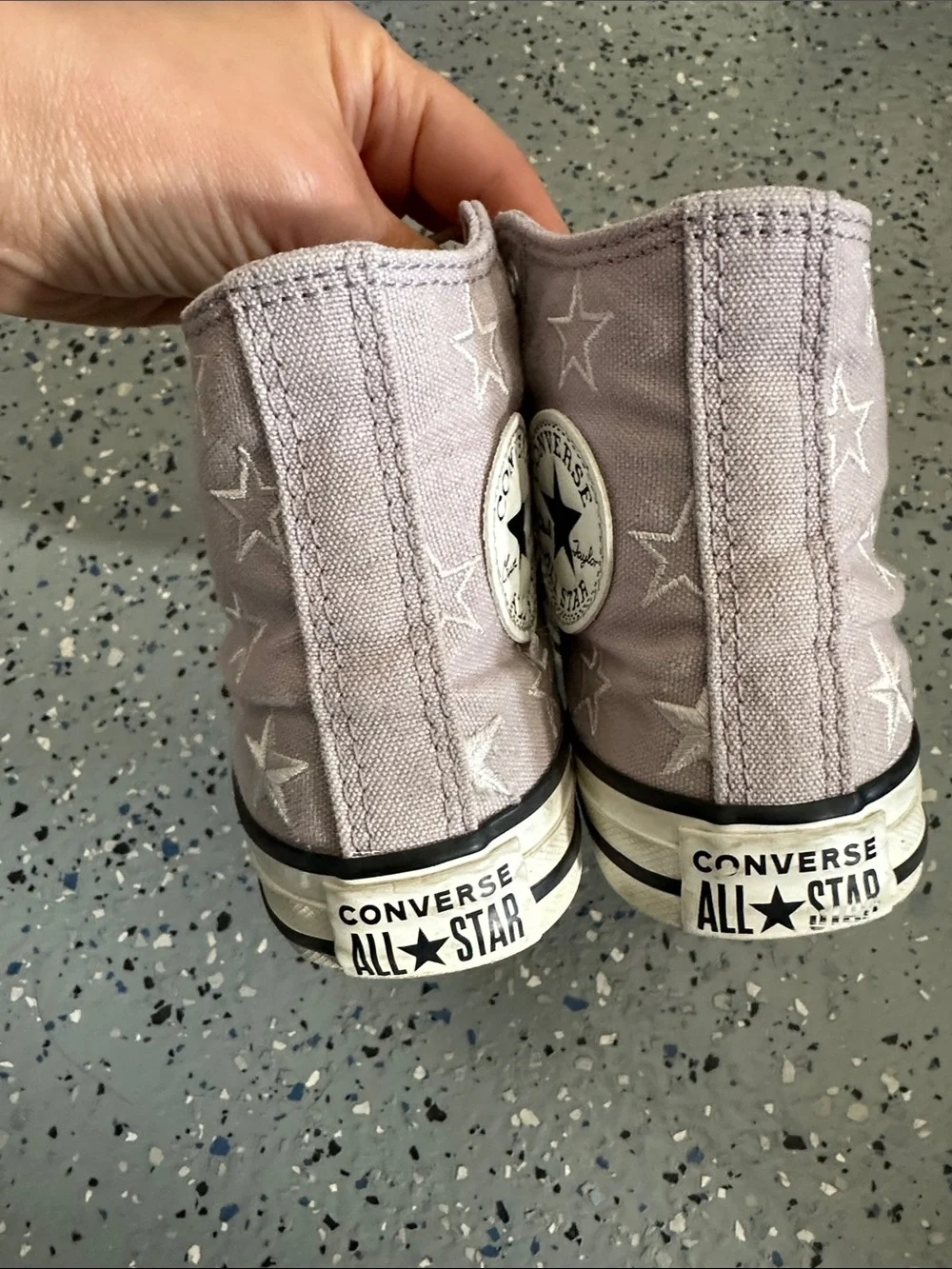 Converse kids 13.5 hightop Canvas Sneakers in Dusty Lavender